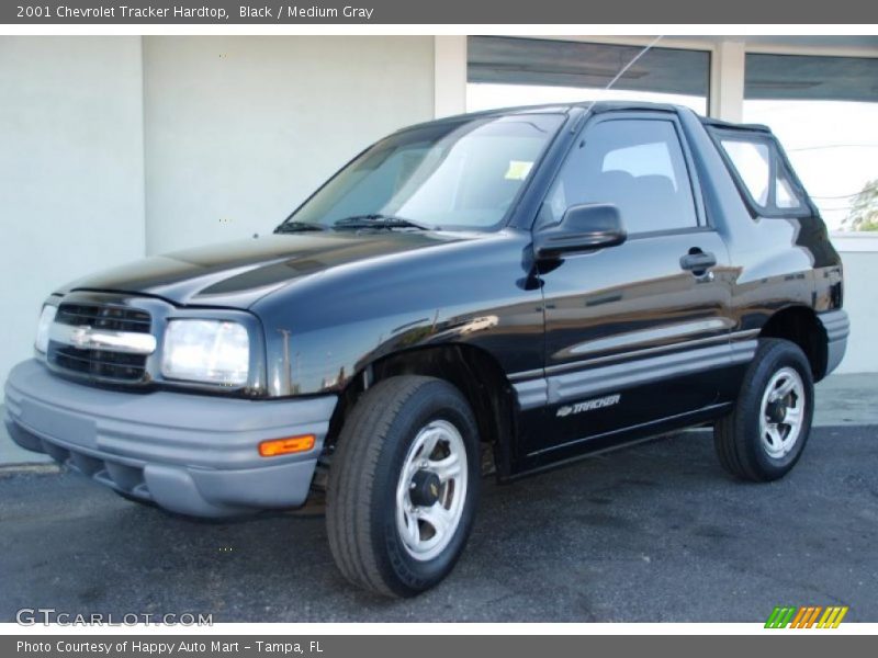 Black / Medium Gray 2001 Chevrolet Tracker Hardtop