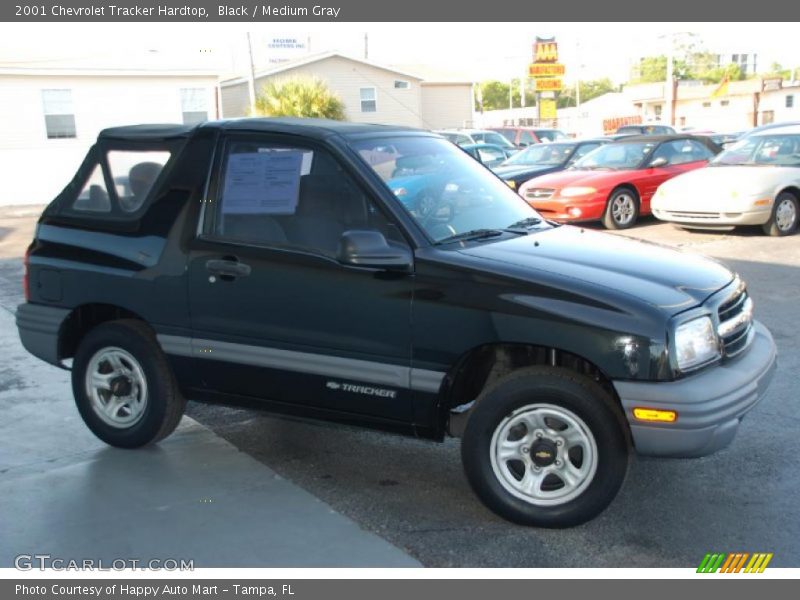 Black / Medium Gray 2001 Chevrolet Tracker Hardtop