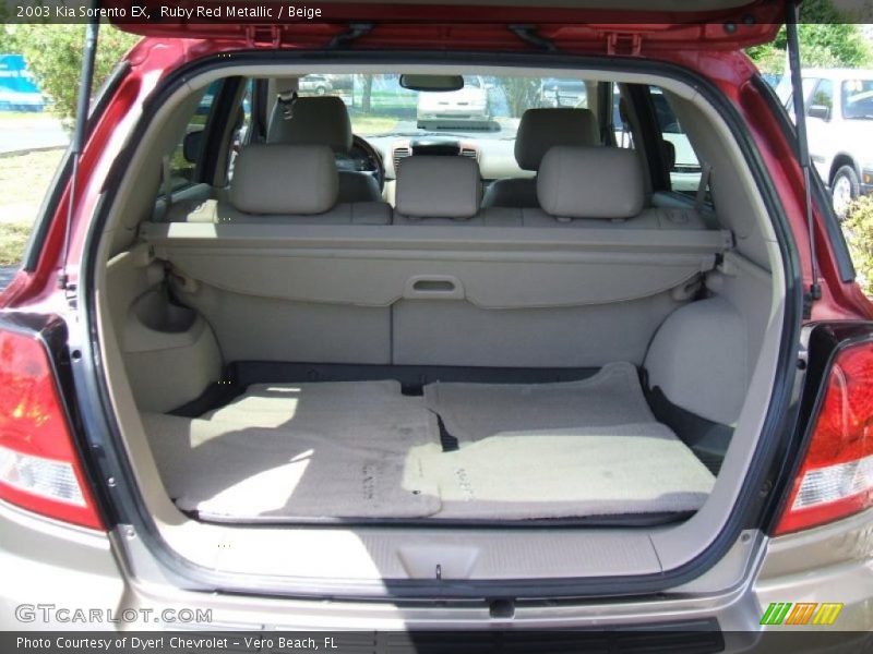 Ruby Red Metallic / Beige 2003 Kia Sorento EX