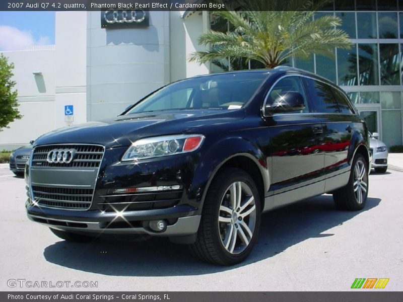Phantom Black Pearl Effect / Cardamom Beige 2007 Audi Q7 4.2 quattro