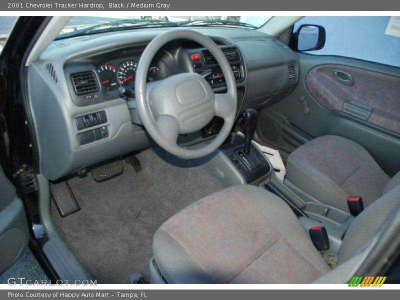 Black / Medium Gray 2001 Chevrolet Tracker Hardtop
