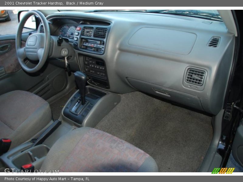 Black / Medium Gray 2001 Chevrolet Tracker Hardtop