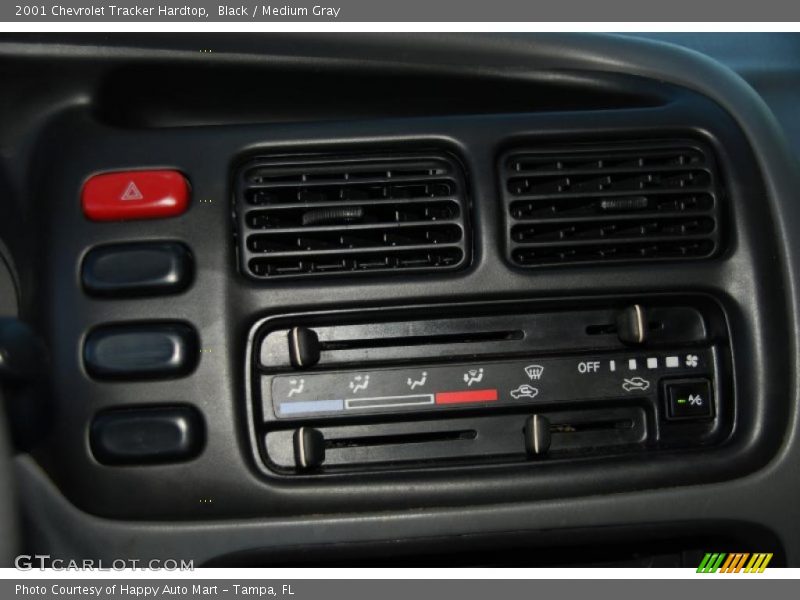 Black / Medium Gray 2001 Chevrolet Tracker Hardtop