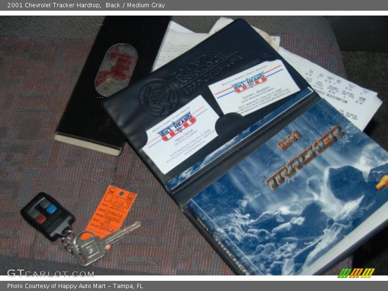 Black / Medium Gray 2001 Chevrolet Tracker Hardtop