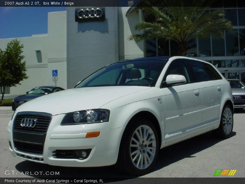 Ibis White / Beige 2007 Audi A3 2.0T