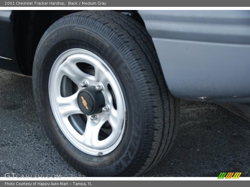 Black / Medium Gray 2001 Chevrolet Tracker Hardtop