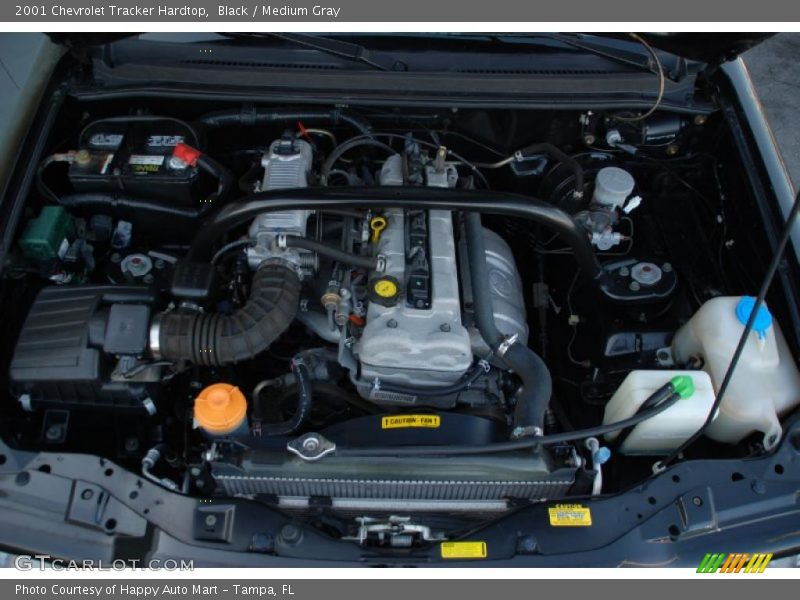 Black / Medium Gray 2001 Chevrolet Tracker Hardtop