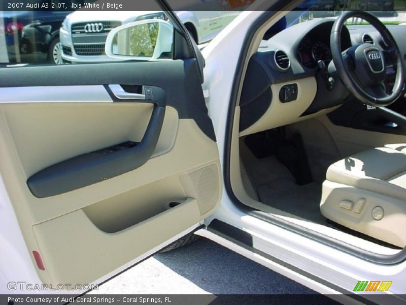 Ibis White / Beige 2007 Audi A3 2.0T