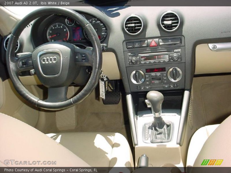Ibis White / Beige 2007 Audi A3 2.0T