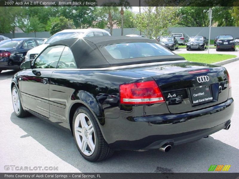 Brilliant Black / Beige 2007 Audi A4 2.0T Cabriolet