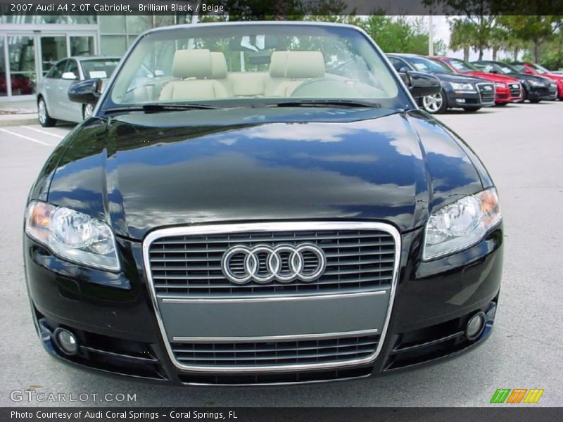 Brilliant Black / Beige 2007 Audi A4 2.0T Cabriolet