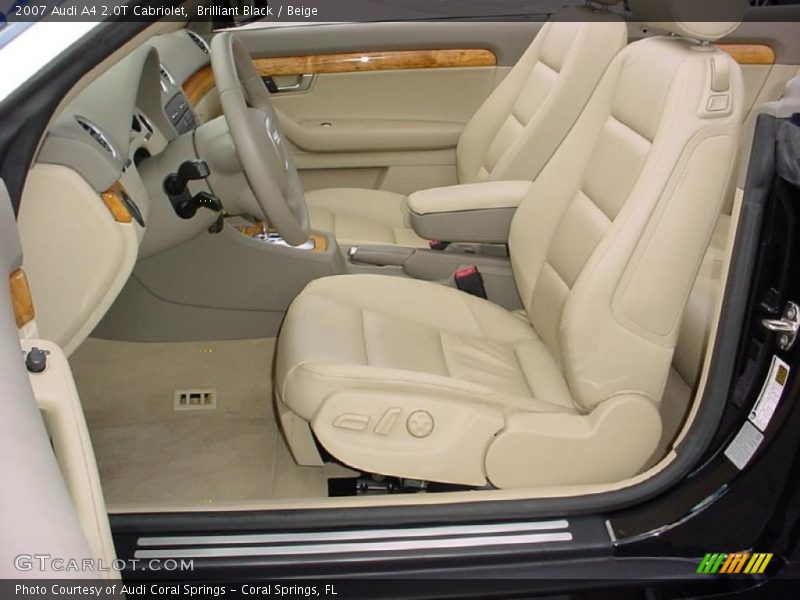 Brilliant Black / Beige 2007 Audi A4 2.0T Cabriolet