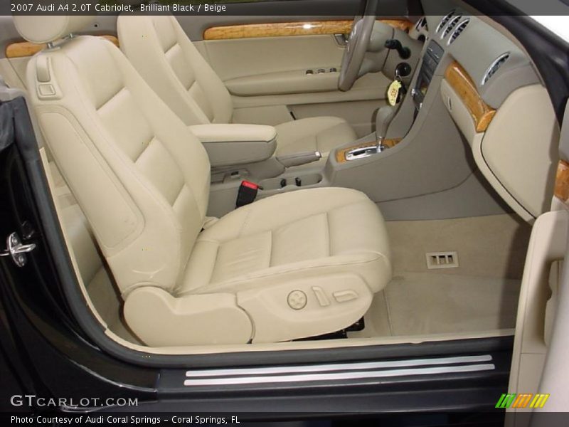 Brilliant Black / Beige 2007 Audi A4 2.0T Cabriolet