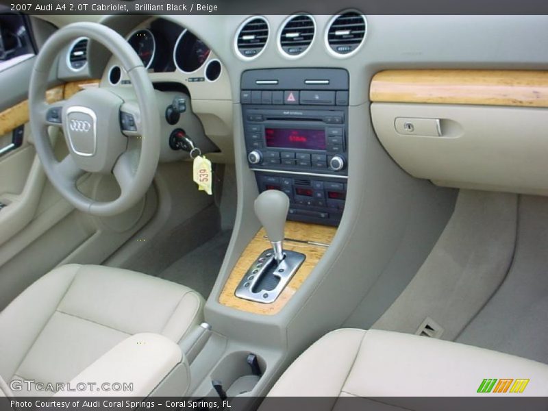 Brilliant Black / Beige 2007 Audi A4 2.0T Cabriolet