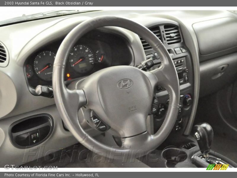 Black Obsidian / Gray 2003 Hyundai Santa Fe GLS