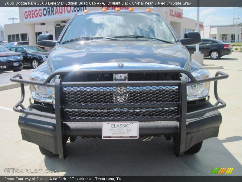 Brilliant Black Crystal Pearl / Medium Slate Gray 2008 Dodge Ram 2500 Lone Star Edition Quad Cab 4x4