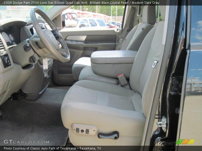 Brilliant Black Crystal Pearl / Medium Slate Gray 2008 Dodge Ram 2500 Lone Star Edition Quad Cab 4x4