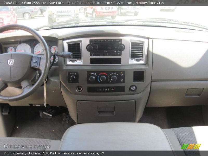 Brilliant Black Crystal Pearl / Medium Slate Gray 2008 Dodge Ram 2500 Lone Star Edition Quad Cab 4x4