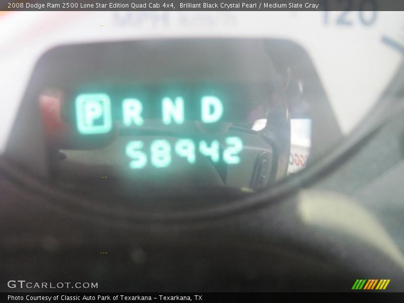 Brilliant Black Crystal Pearl / Medium Slate Gray 2008 Dodge Ram 2500 Lone Star Edition Quad Cab 4x4