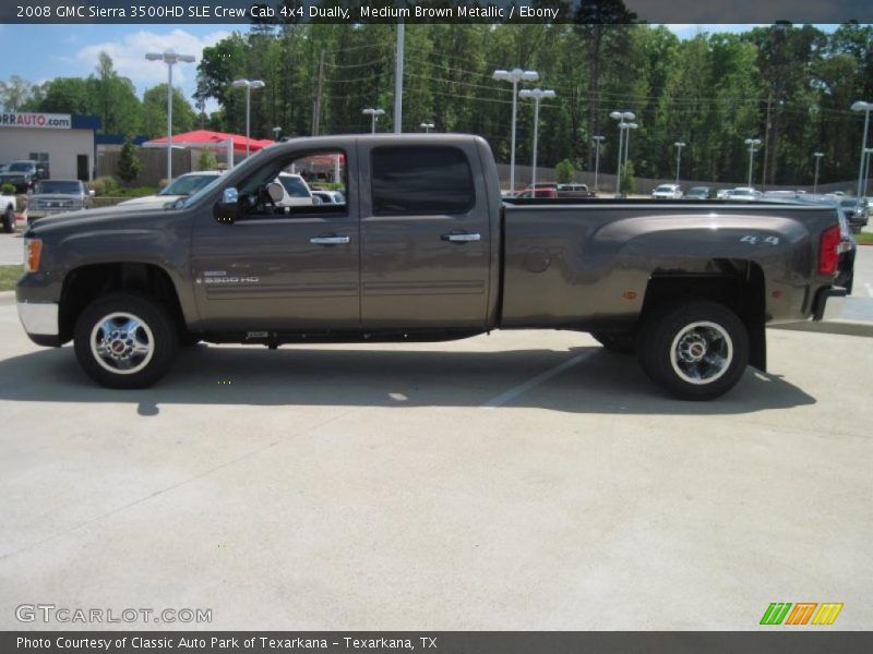 Medium Brown Metallic / Ebony 2008 GMC Sierra 3500HD SLE Crew Cab 4x4 Dually