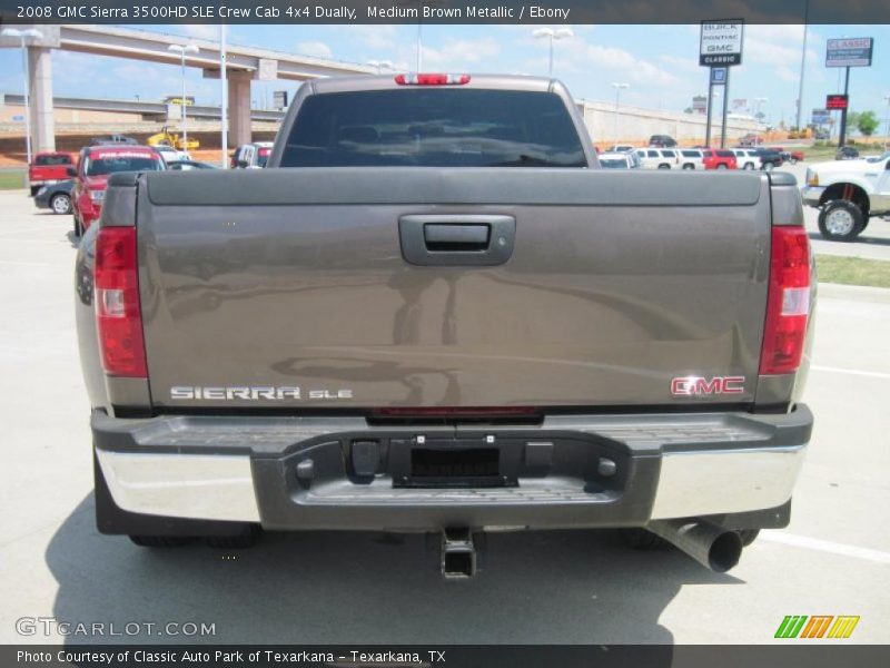 Medium Brown Metallic / Ebony 2008 GMC Sierra 3500HD SLE Crew Cab 4x4 Dually