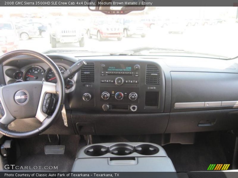 Medium Brown Metallic / Ebony 2008 GMC Sierra 3500HD SLE Crew Cab 4x4 Dually