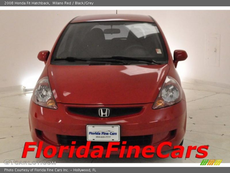 Milano Red / Black/Grey 2008 Honda Fit Hatchback