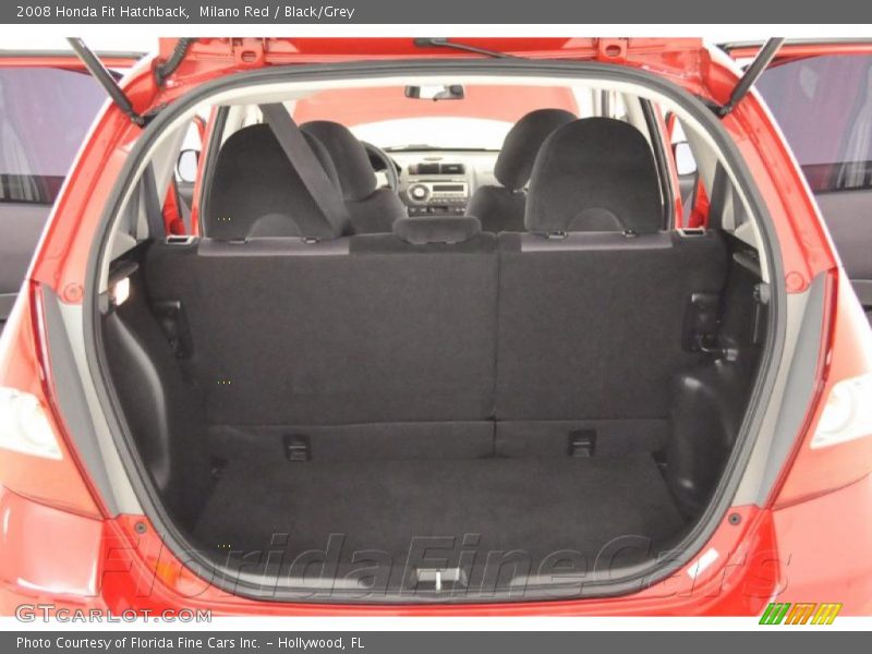 Milano Red / Black/Grey 2008 Honda Fit Hatchback