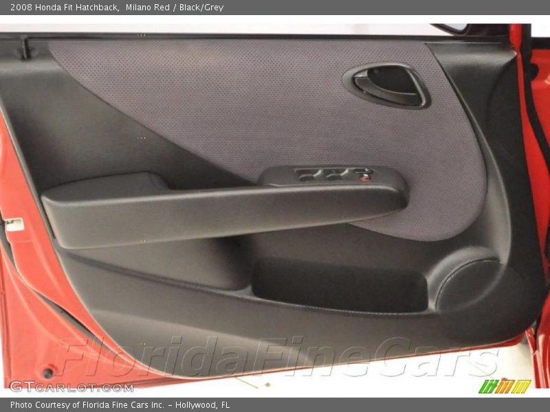 Milano Red / Black/Grey 2008 Honda Fit Hatchback
