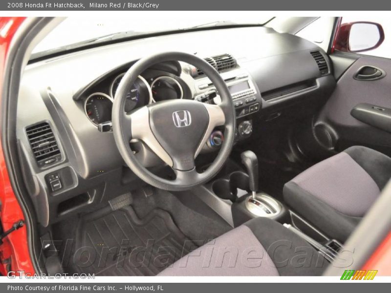 Milano Red / Black/Grey 2008 Honda Fit Hatchback