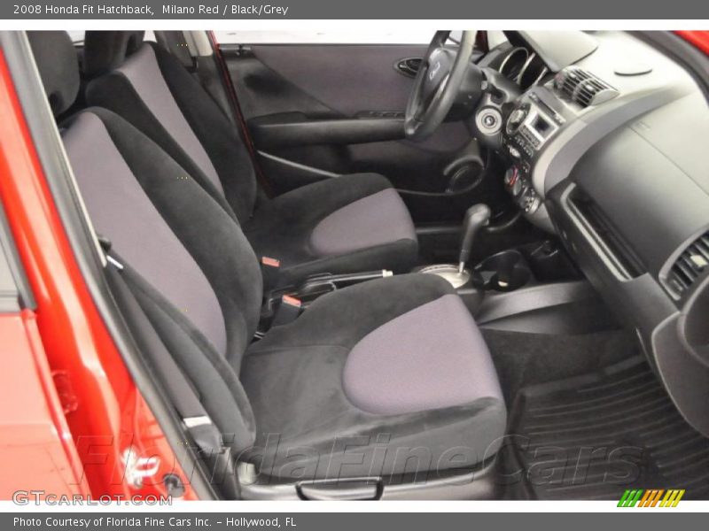 Milano Red / Black/Grey 2008 Honda Fit Hatchback