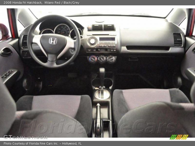 Milano Red / Black/Grey 2008 Honda Fit Hatchback