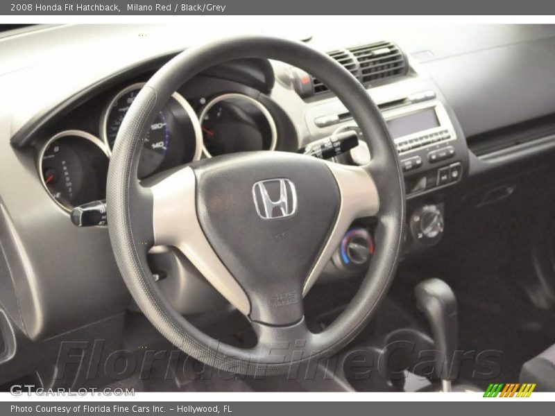 Milano Red / Black/Grey 2008 Honda Fit Hatchback