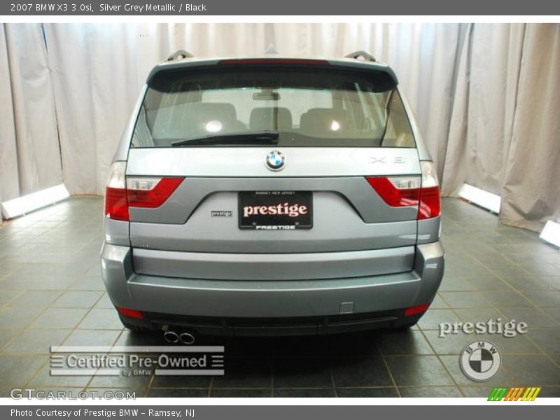Silver Grey Metallic / Black 2007 BMW X3 3.0si
