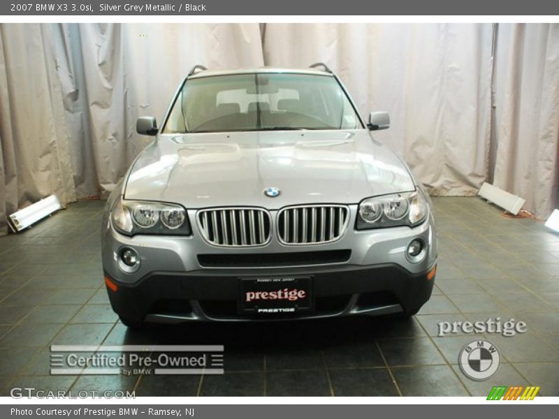Silver Grey Metallic / Black 2007 BMW X3 3.0si
