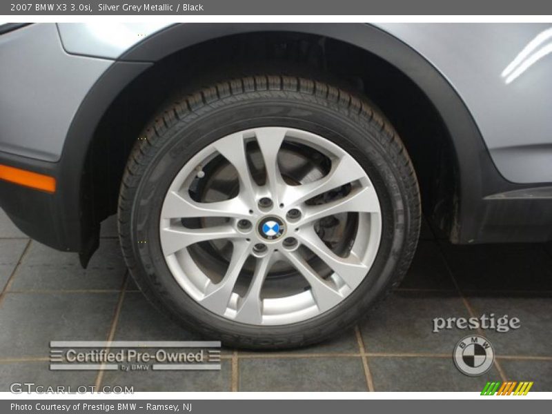 Silver Grey Metallic / Black 2007 BMW X3 3.0si