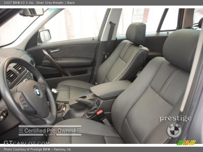 Silver Grey Metallic / Black 2007 BMW X3 3.0si