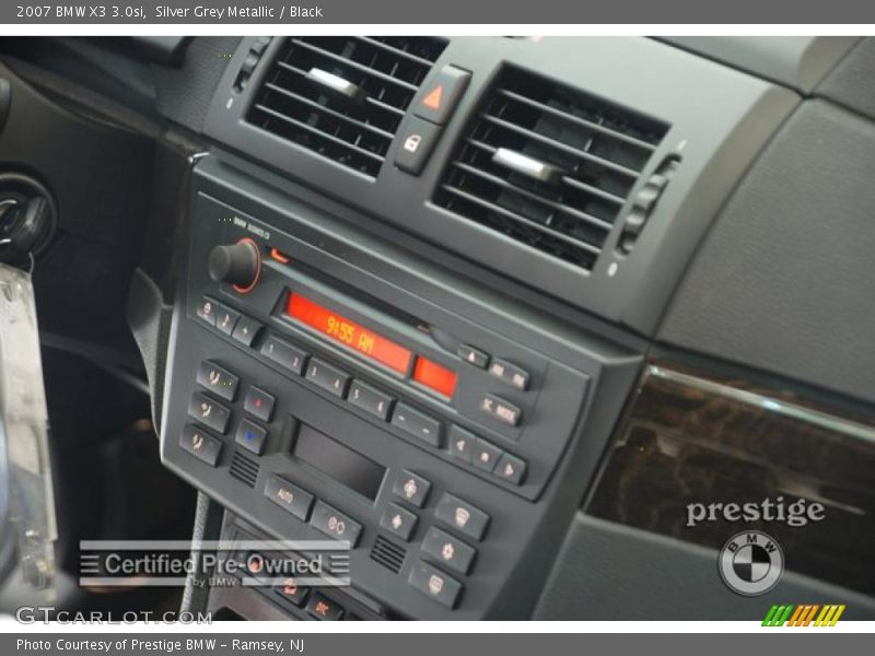 Silver Grey Metallic / Black 2007 BMW X3 3.0si
