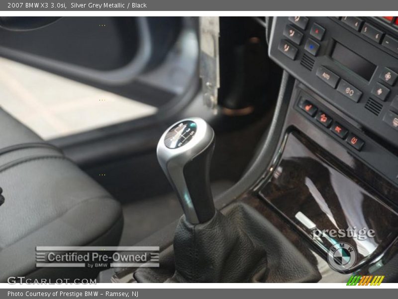 Silver Grey Metallic / Black 2007 BMW X3 3.0si