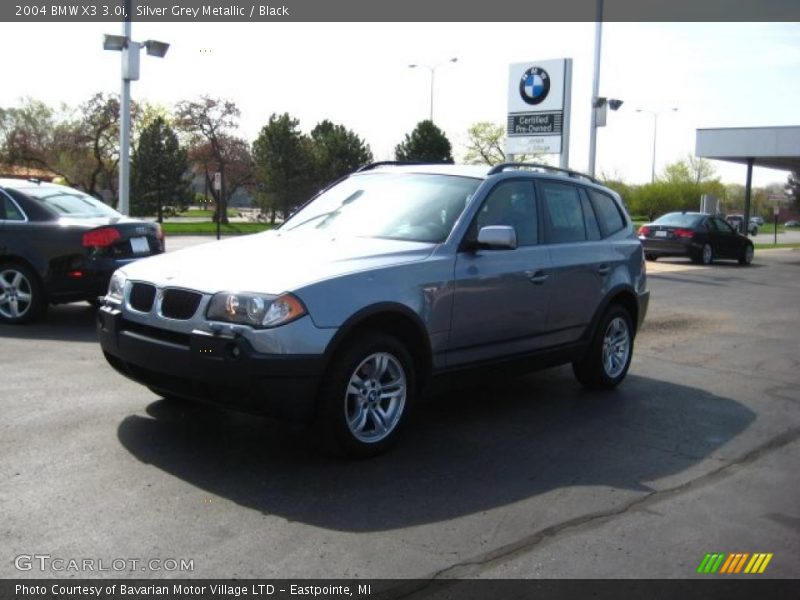Silver Grey Metallic / Black 2004 BMW X3 3.0i