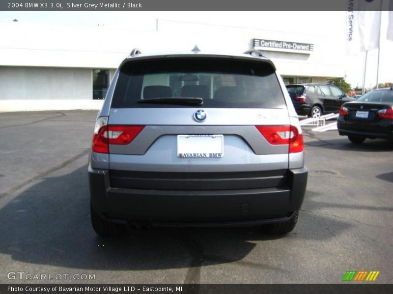 Silver Grey Metallic / Black 2004 BMW X3 3.0i