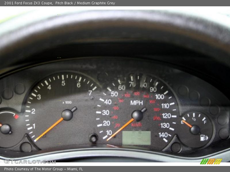 Pitch Black / Medium Graphite Grey 2001 Ford Focus ZX3 Coupe