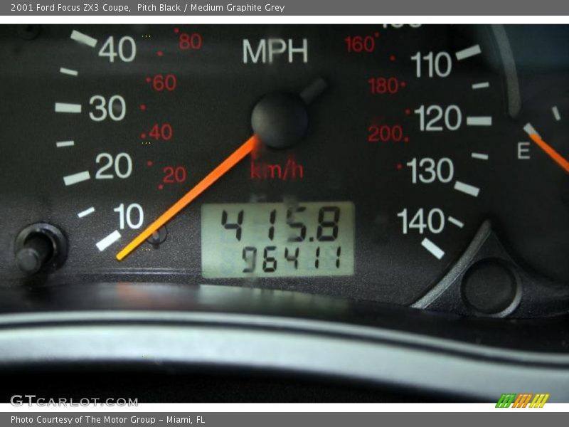 Pitch Black / Medium Graphite Grey 2001 Ford Focus ZX3 Coupe