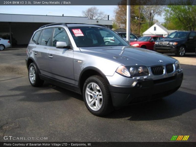 Silver Grey Metallic / Black 2004 BMW X3 3.0i
