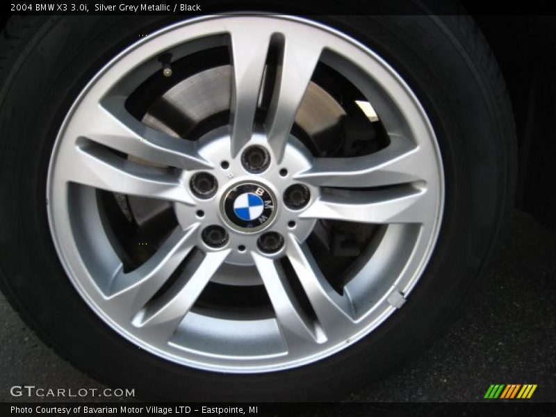 Silver Grey Metallic / Black 2004 BMW X3 3.0i