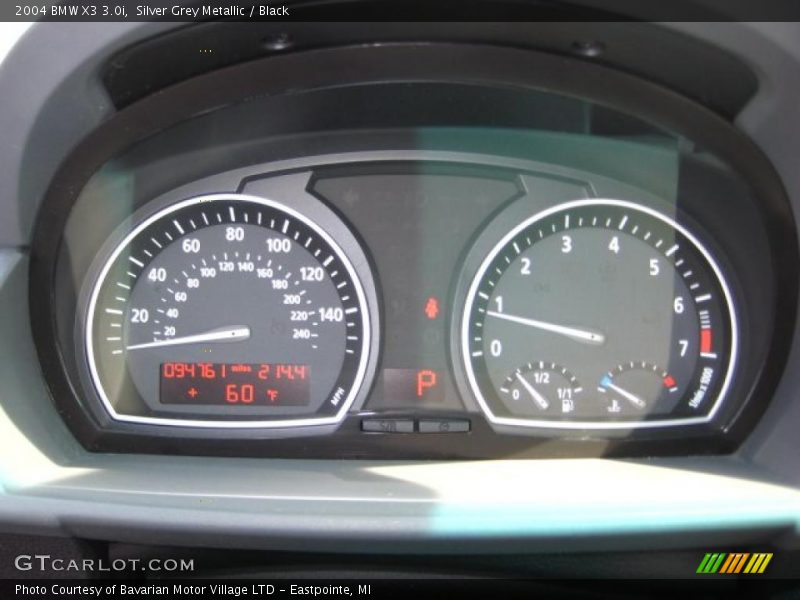 Silver Grey Metallic / Black 2004 BMW X3 3.0i