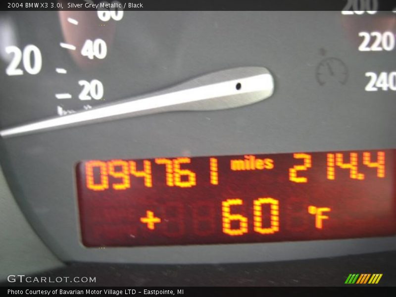 Silver Grey Metallic / Black 2004 BMW X3 3.0i