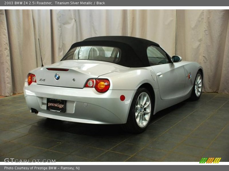 Titanium Silver Metallic / Black 2003 BMW Z4 2.5i Roadster