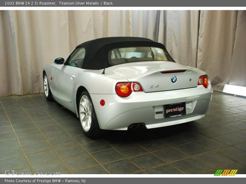 Titanium Silver Metallic / Black 2003 BMW Z4 2.5i Roadster
