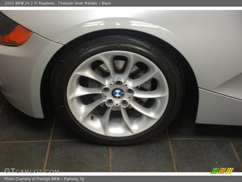 Titanium Silver Metallic / Black 2003 BMW Z4 2.5i Roadster